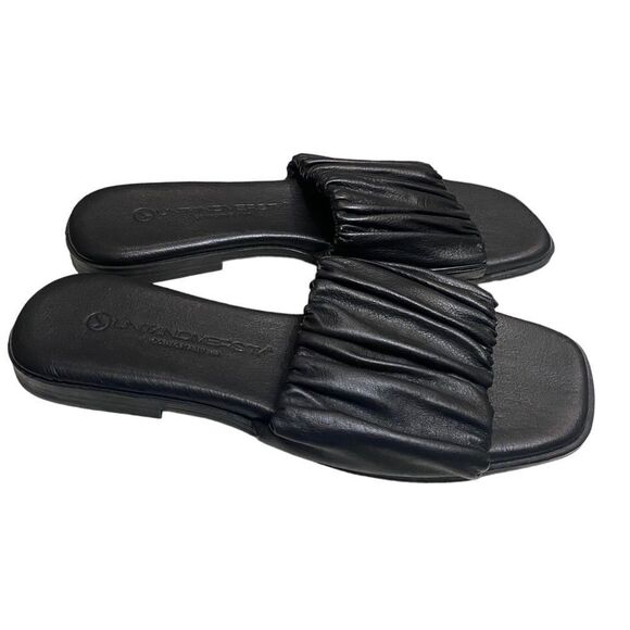 UNITY IN DIVERSITY Livia Women's Black Slide Sandals NEW 39 8 8.5 - Picture 2 of 5